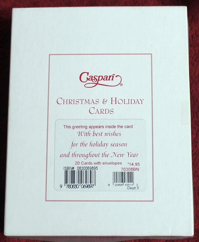 20 Caspari Christmas and Holiday Cards Brand New Sealed - 70308BN