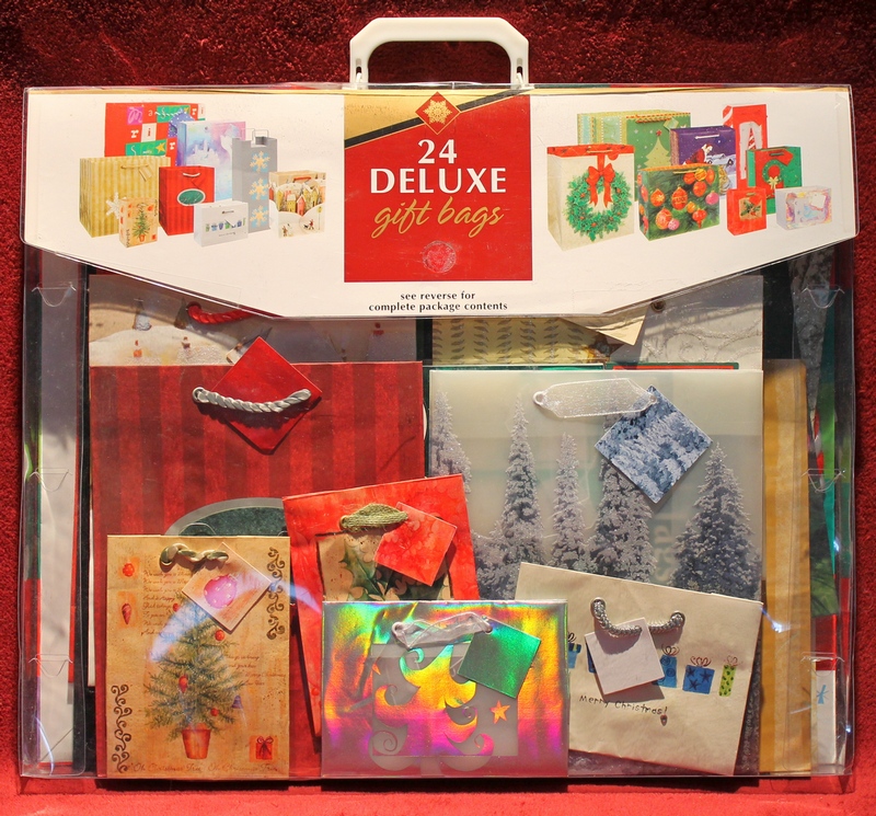 24 Deluxe Holiday Gift Bags New in Plastic Package from Crystal Creative Products