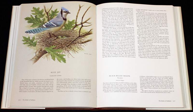 The Birds of Indiana (1984 large hardcover inside view)