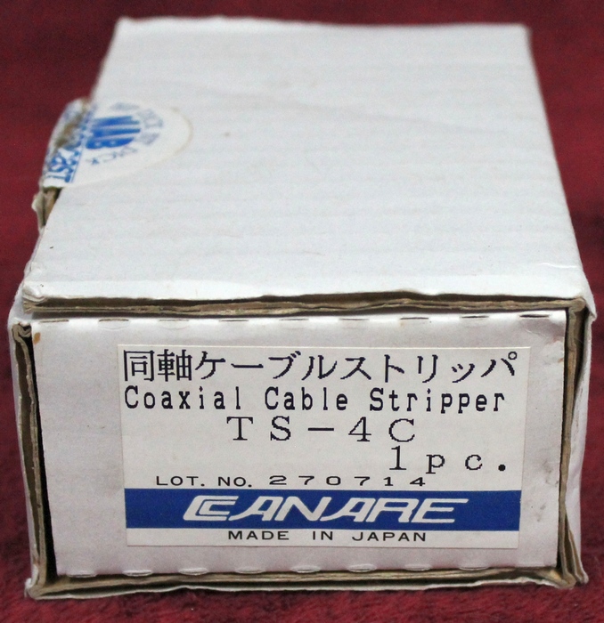 Original Box for the CANARE COAXIAL CABLE STRIPPER TS-4C