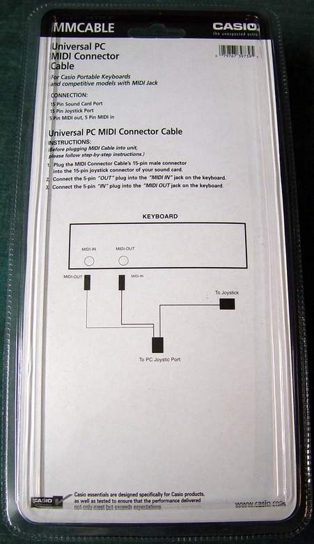Casio MIDI Cable MMCABLE
