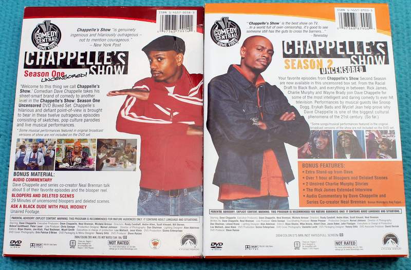 Rear View: Chappelle's Show - Seasons 1 & 2 Uncensored DVD Sets