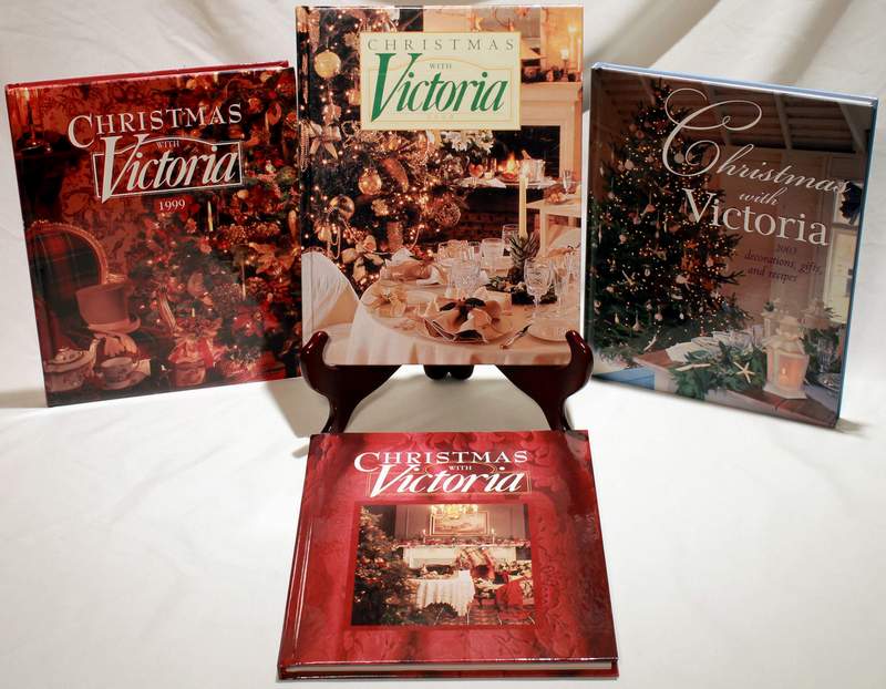 Lot of 4 Christmas with Victoria Books 1997, 1999, 2000, 2003 All in New Condition