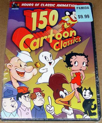 300 Classic Cartoon Collection Dvd 6 Discs Betty Boop Popeye -  Finland