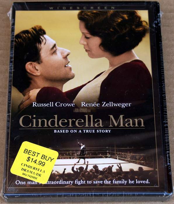 Cinderella Man - starring Russell Crowe and Renee Zellweger - Brand New Sealed DVD