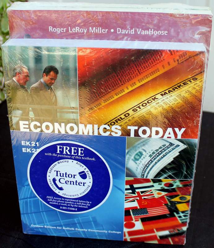 Economics Today - Third Custom Edition for Suffolk County Community College and Study Guides (Pearson Addison-Wesley 3 Book Bundle)