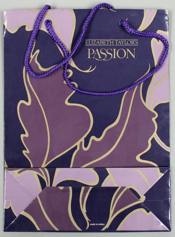 Elizabeth Taylor's Passion Gift Bag Measures approx: 10-1/2" x 7-3/4" x 3"