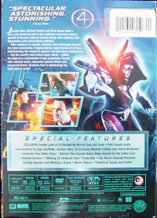 Fantastic Four Full Screen Edition DVD 2005