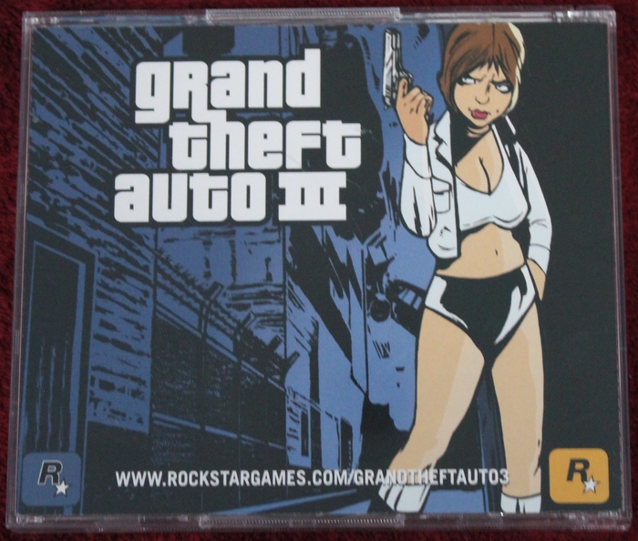 Grand Theft Auto III (PC, 2002) Artwork on the Back of the Jewel Case
