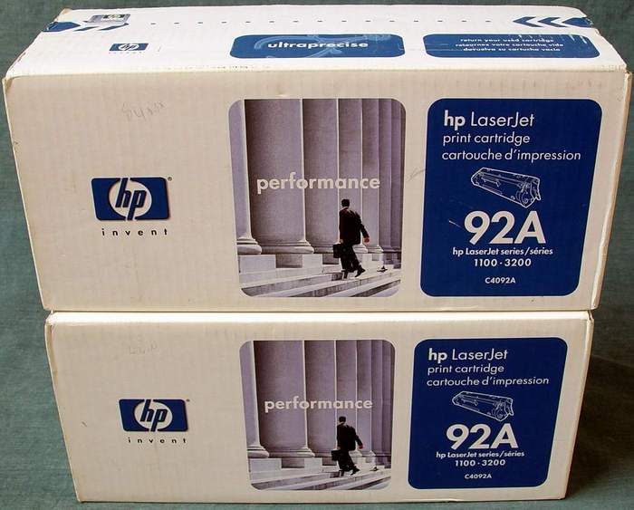 Genuine HP C4092A OEM LaserJet Toner Cartridges 92A Black