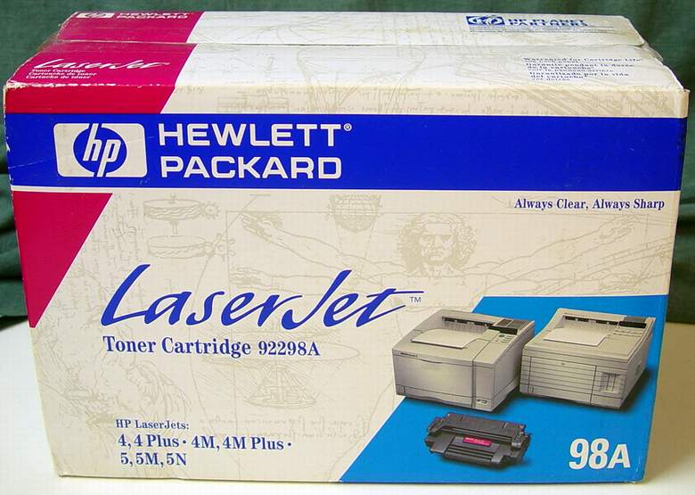 1 Genuine HP 98A 92298A OEM LaserJet Microfine Toner Cartridge (Black)