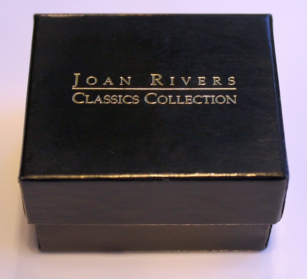 Joan Rivers Classics Collections Gift Box for the Two-tone, Twisted Cable, Simulated Blue Topaz Ring