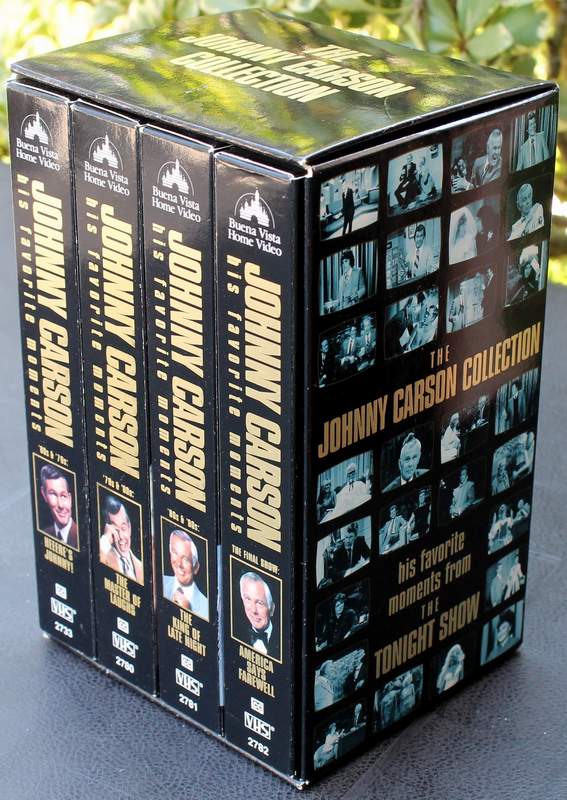 The Johnny Carson Collection his favorite moments from the Tonight Show Set of 4 VHS Tapes