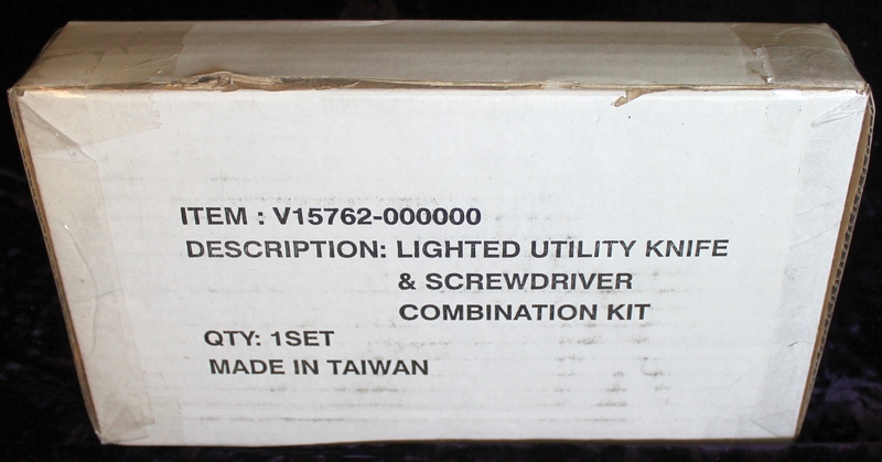 Lighted Utility Knife & Screwdriver Combination Kit