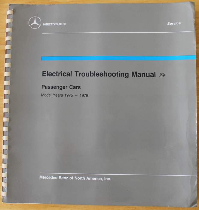 Mercedes-Benz Electrical Troubleshooting Service Manual for Passenger Cars 1975-1979