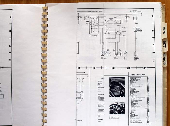 Mercedes-Benz Electrical Troubleshooting Service Manual for Passenger Cars 1975-1979 inside pages