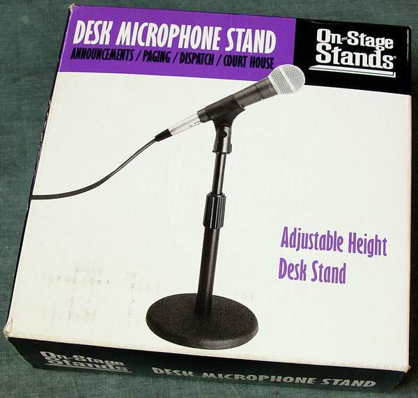 On Stage Ds7200b Adjustable Desk Microphone Stand Black