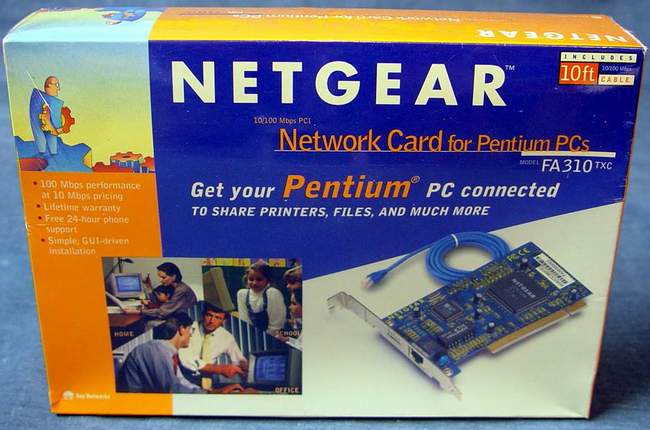 NETGEAR FA310TX Network Card for Pentium PCs