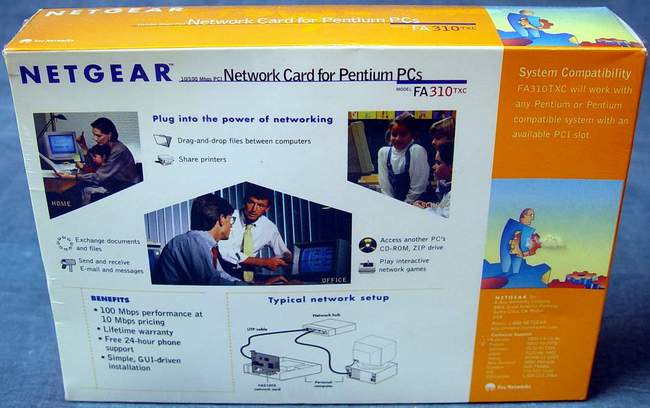 NETGEAR FA310TX Network Card for Pentium PCs