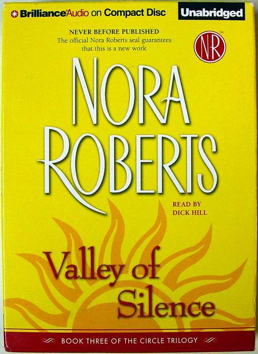 Valley of Silence (The Circle Trilogy, Book 3) by Nora Roberts AUDIOBOOK on 9 CD's, approx. 10 hours of listening time