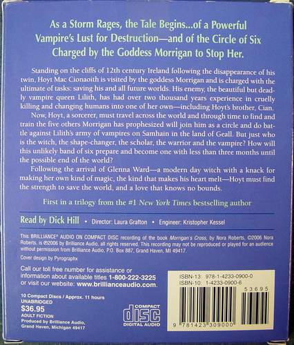 Morrigan's Cross AUDIOBOOK by Nora Roberts on 10 CDs