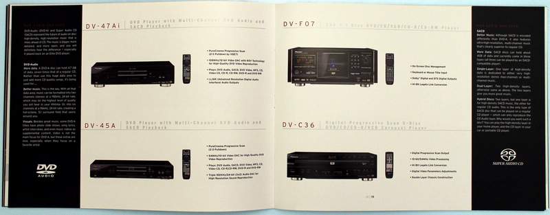 Inside the 2003 Pioneer Elite 42-page Electronics Catalog