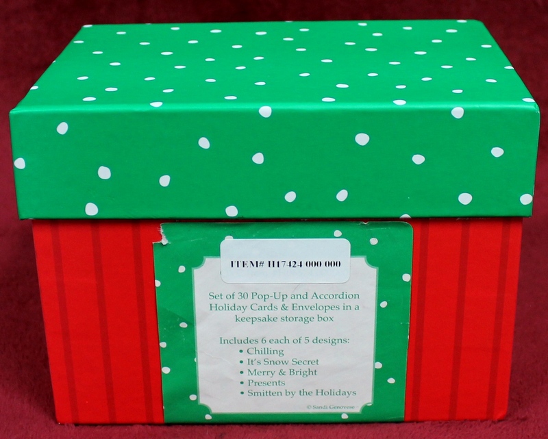 Set of 30 Pop Up Holiday Greeting Cards with StorageBox from QVC Item H17424