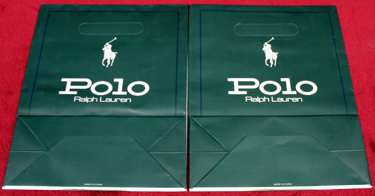 2 New Ralph Lauren Polo Gift Bags