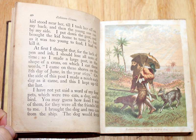 Robinson Crusoe in Words of One Syllable Publishers: Cushings & Bailey, Baltimore 1869