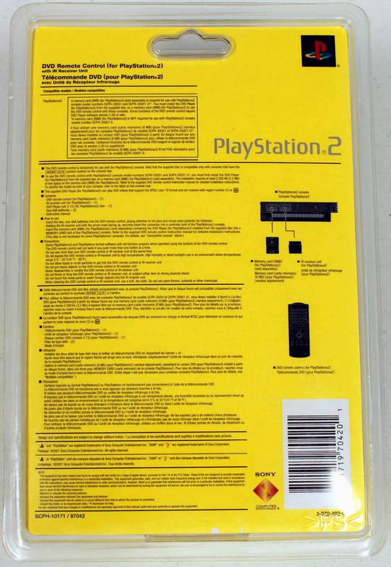SONY Playstation 2  PS2 DVD Remote Control
