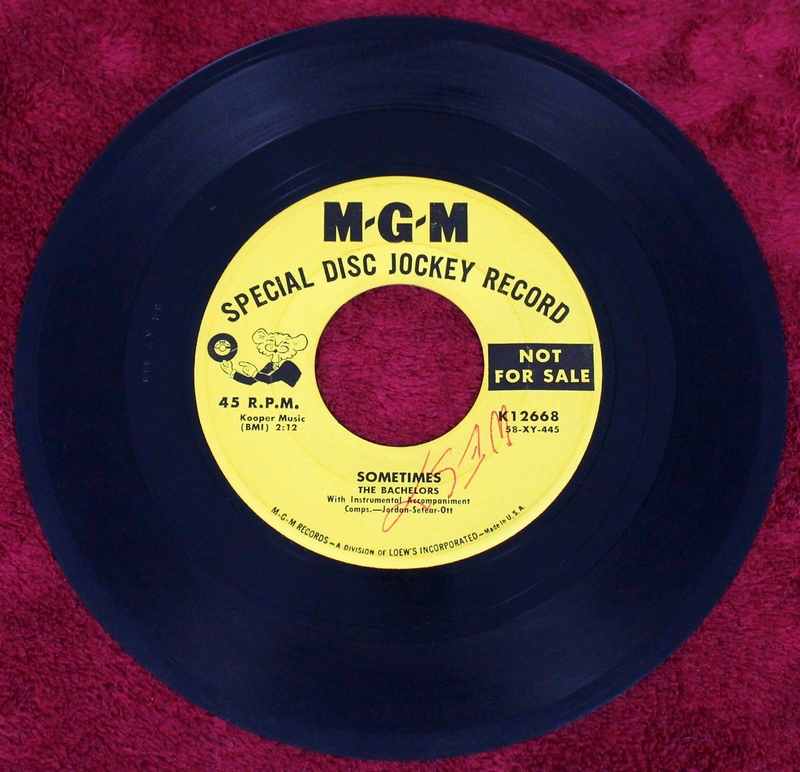 The Bachelors Special Disc Jockey Promo Copy K12668 - MGM Records
