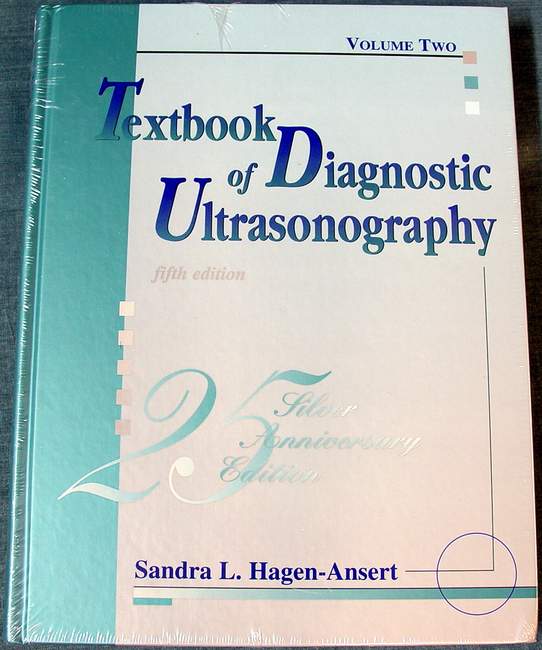 Textbook of Diagnostic Ultrasonography: Sandra L. Hagen-Ansert (Hardcover, 2001) Vol 2 Only! 5th Edition - Brand New Sealed in Shrink-Wrap.
