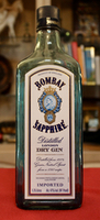 Empty Bombay Sapphire London Dry Gin 1.75L Blue Glass Bottle