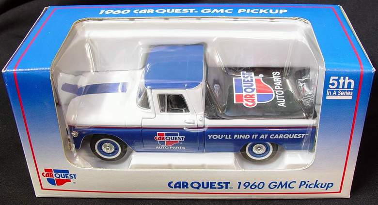 1960 CARQUEST GMC Pickup Truck 5th in a Series Die Cast Metal Truck / Coin Bank - New in Box