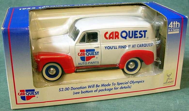 CARQUEST 1952 Chevy Panel Delivery Truck Die Cast Metal Truck / Coin Bank 4th in a Series