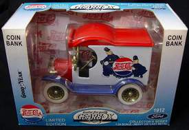 1912 Ford Model T Pepsi Cola Delivery Car 1:24 Scale Die Cast Lockable Coin Bank