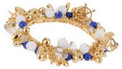 Joan Rivers Nautical Charms Stretch Bracelet (Blue)
