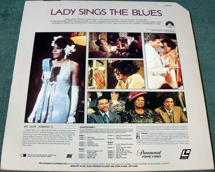 Lady Sings the Blues 2 Laserdisc Set LV8374-2