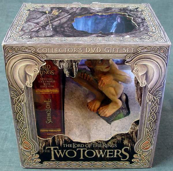 Lord of the Rings The Two Towers Collector's DVD Gift Set with Gollum Figurine