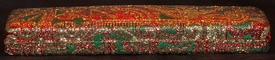 Barbara Mandrell MONET Multi-colored Gemstone Goldtone Tennis Bracelet New in Box without tags