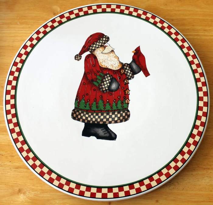 SAKURA Debbie Mumm Magic of Santa Christmas Xmas Trivet Hot Plate