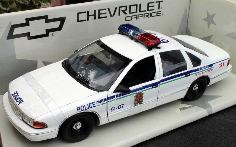 BROSSARD Quebec Police Chevy Caprice UT 1/18 Diecast Model UT0597